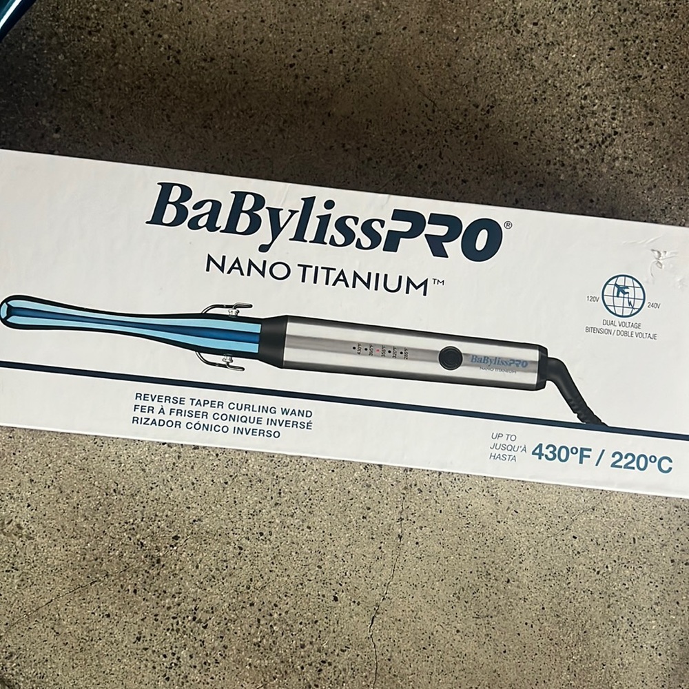 BaBylissPRO reverse taper curling wand